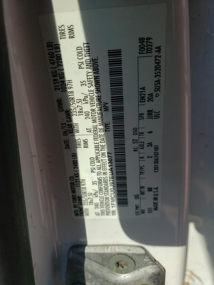 2014 Ford Escape Titanium VIN: 1FMCU0J97EUA13077 Lot: 65321574