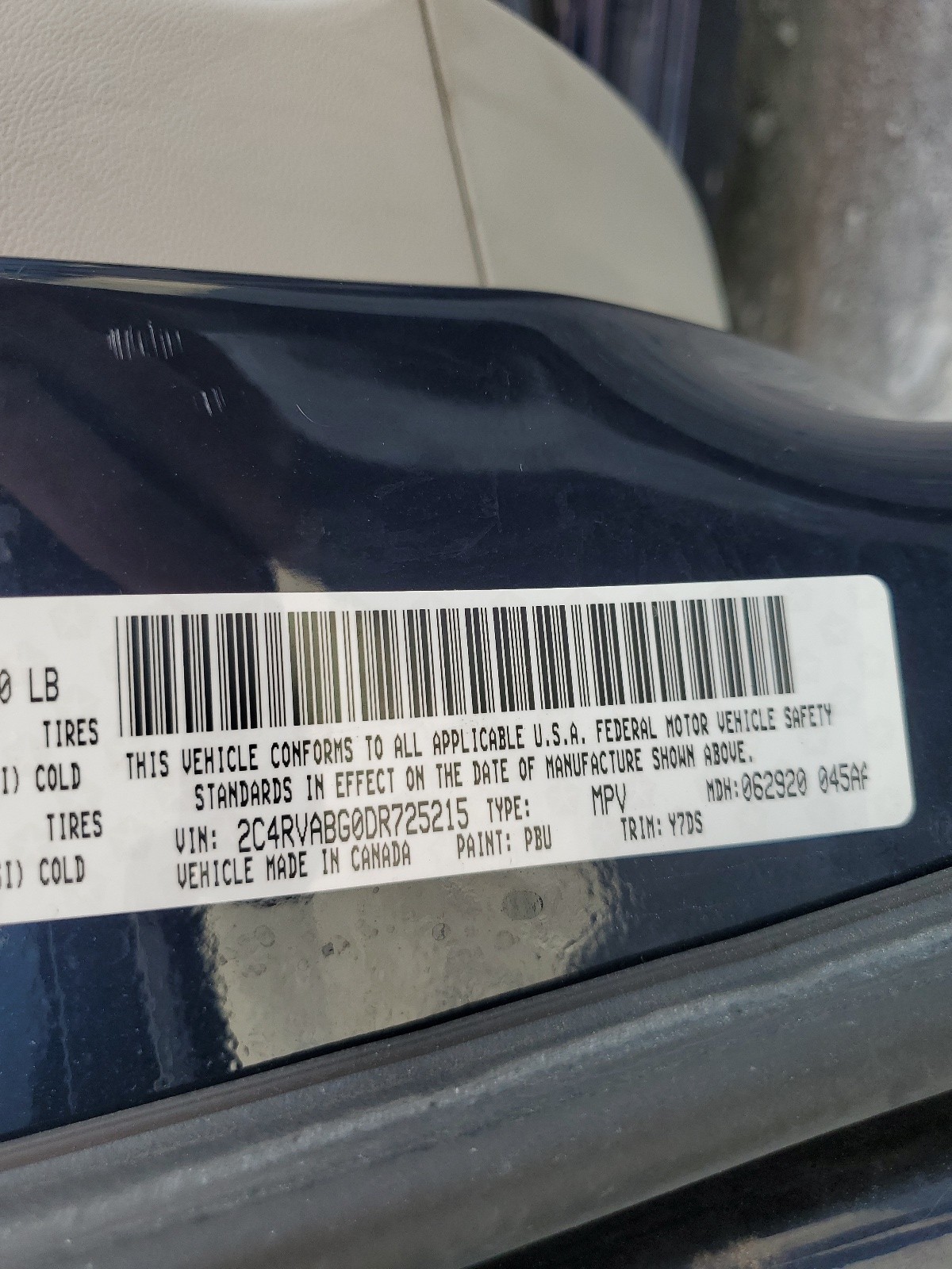 2C4RVABG0DR725215 2013 Volkswagen Routan Se