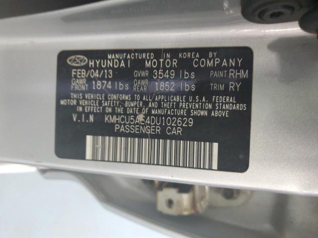 KMHCU5AE4DU102629 | 2013 Hyundai accent gls