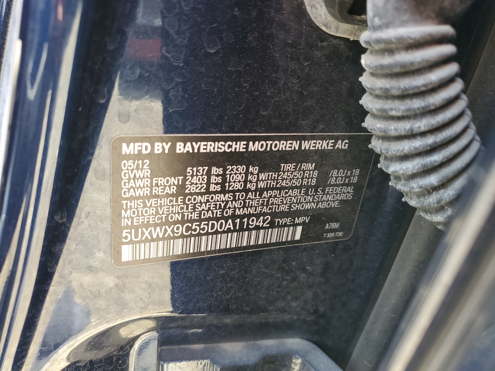 5UXWX9C55D0A11942 2013 BMW X3 xDrive28I