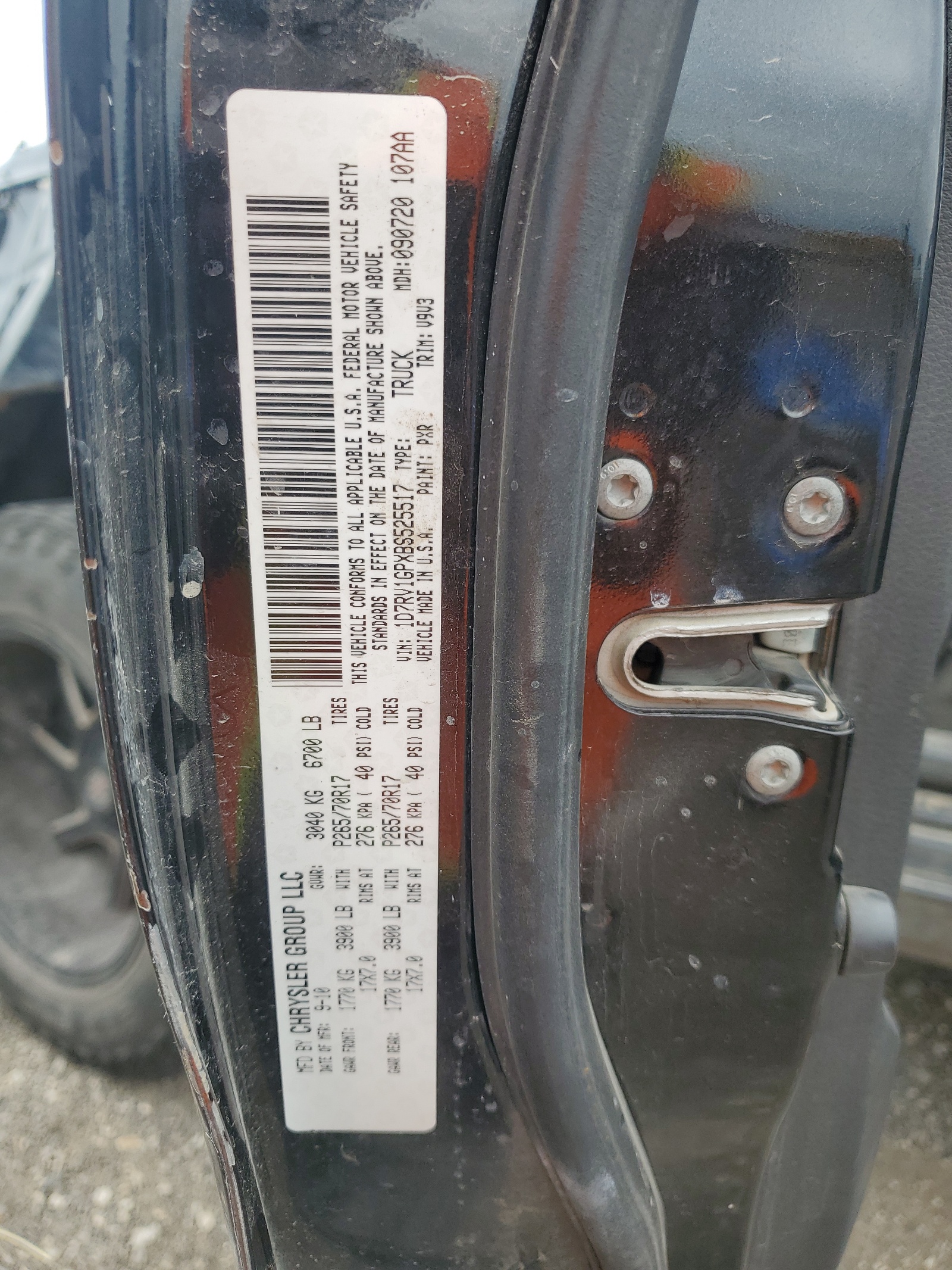 1D7RV1GPXBS525517 2011 Dodge Ram 1500