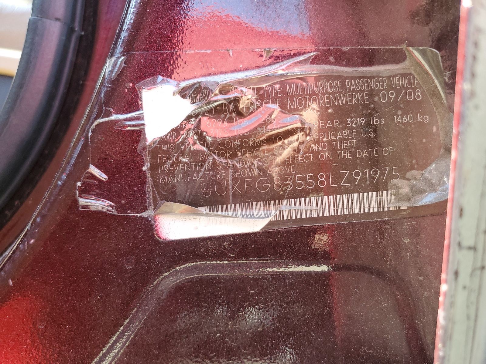 5UXFG83558LZ91975 2008 BMW X6 xDrive50I