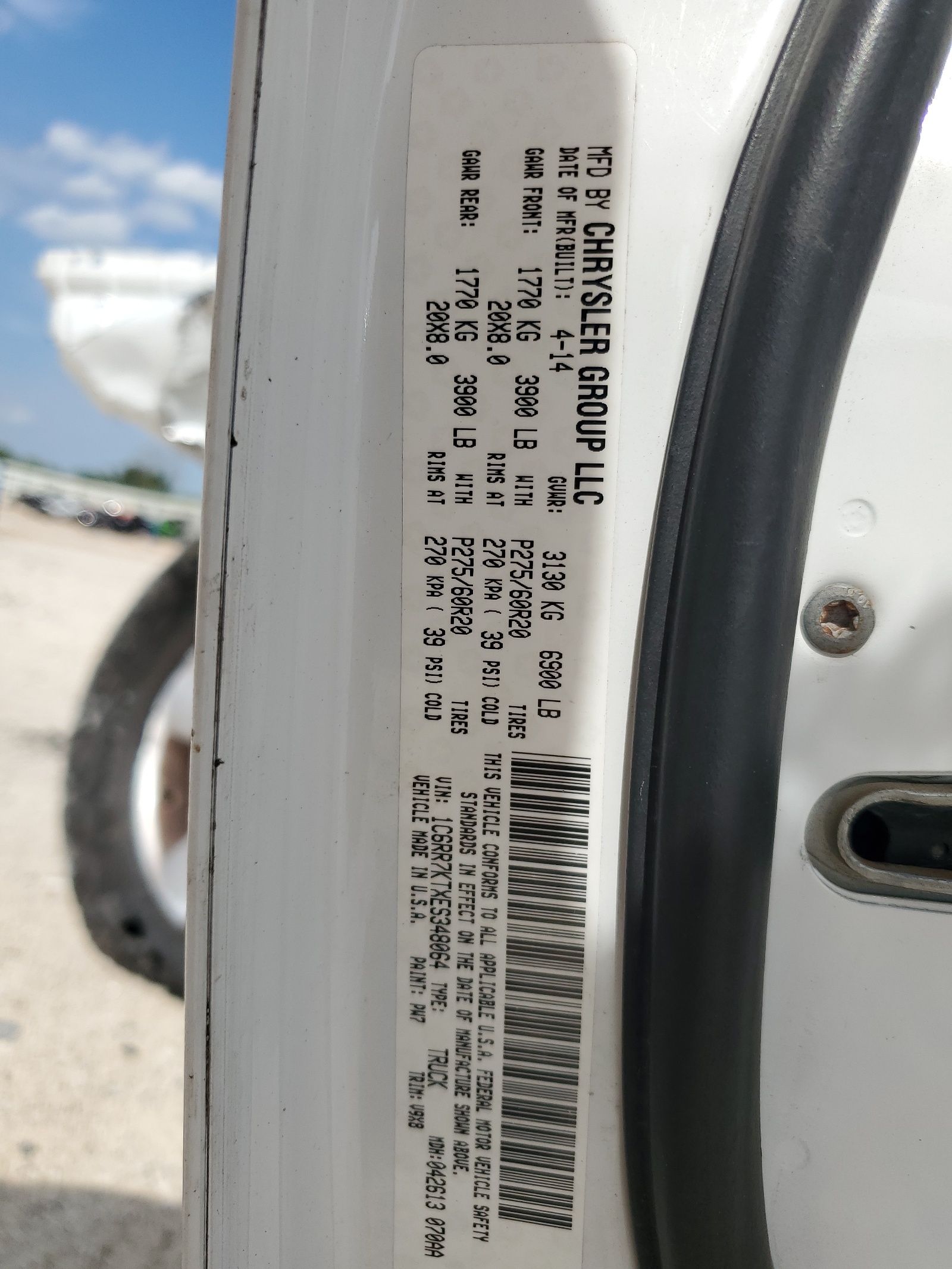 1C6RR7KTXES348064 2014 Ram 1500 St