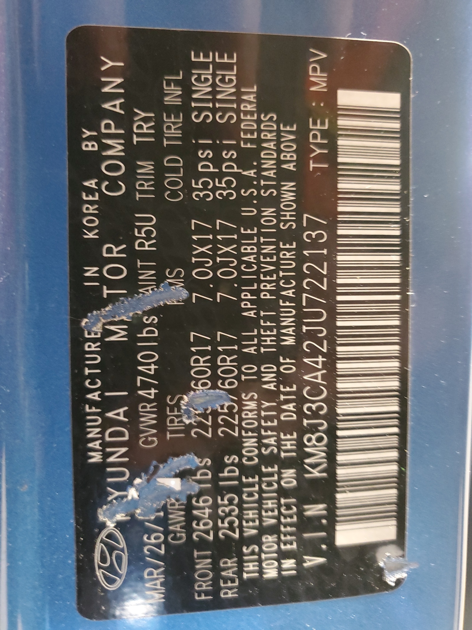 KM8J3CA42JU722137 2018 Hyundai Tucson Sel