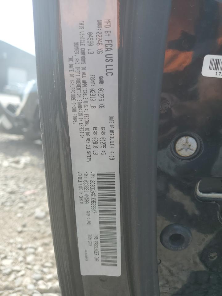 2019 Dodge Challenger Sxt VIN: 2C3CDZAG1KH632607 Lot: 62687884