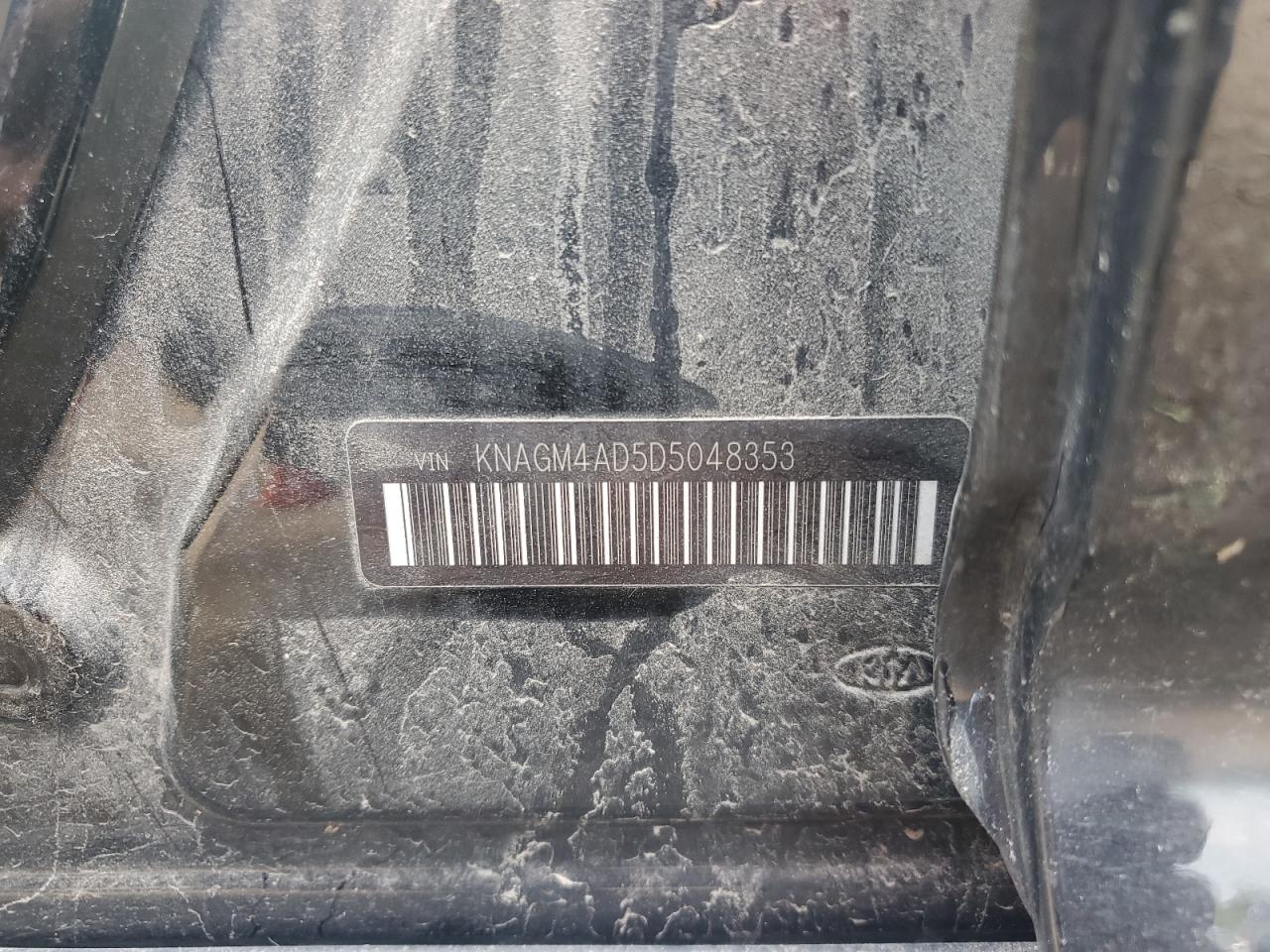 2013 Kia Optima Hybrid VIN: KNAGM4AD5D5048353 Lot: 64076344