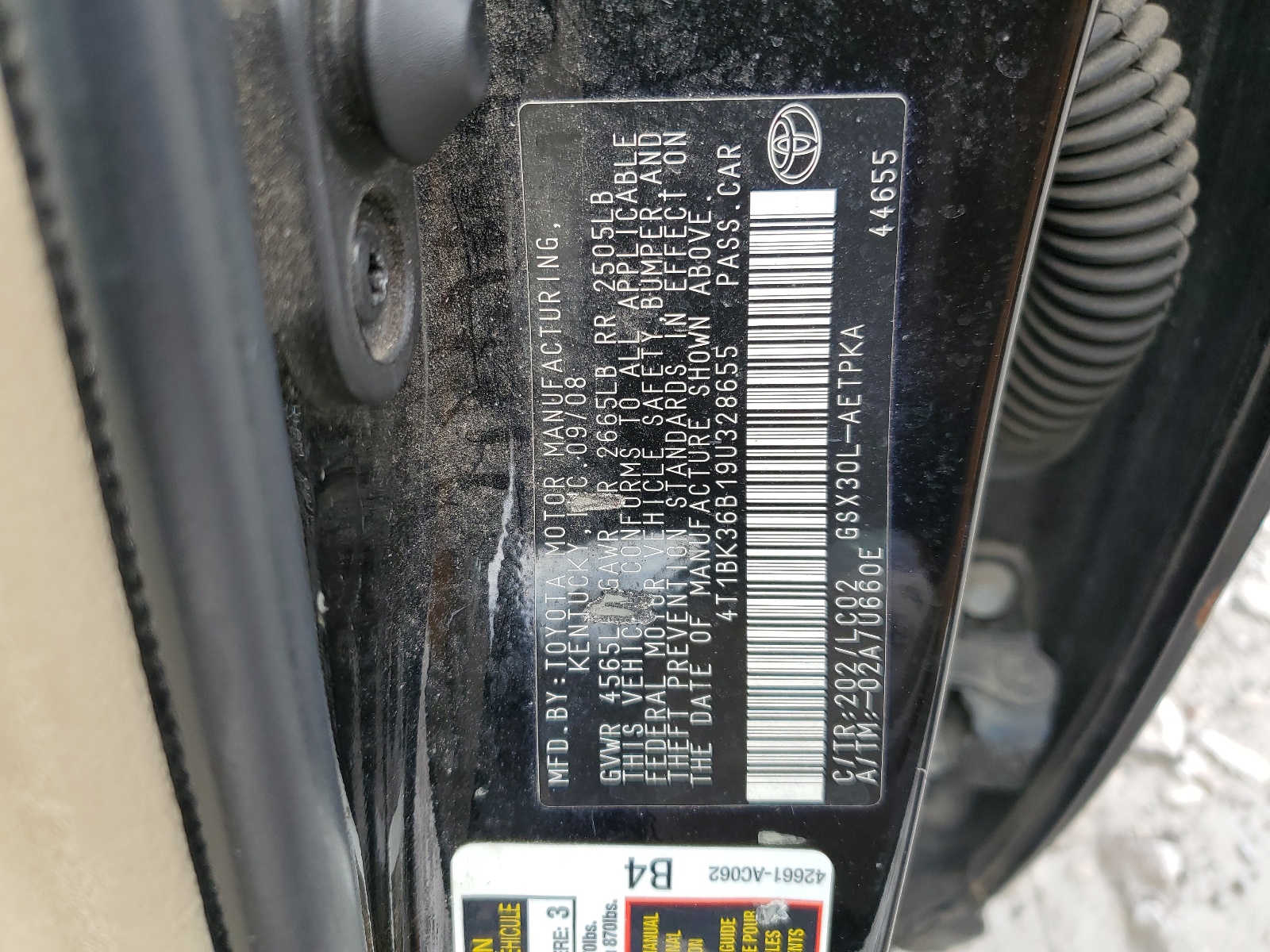 4T1BK36B19U328655 2009 Toyota Avalon Xl