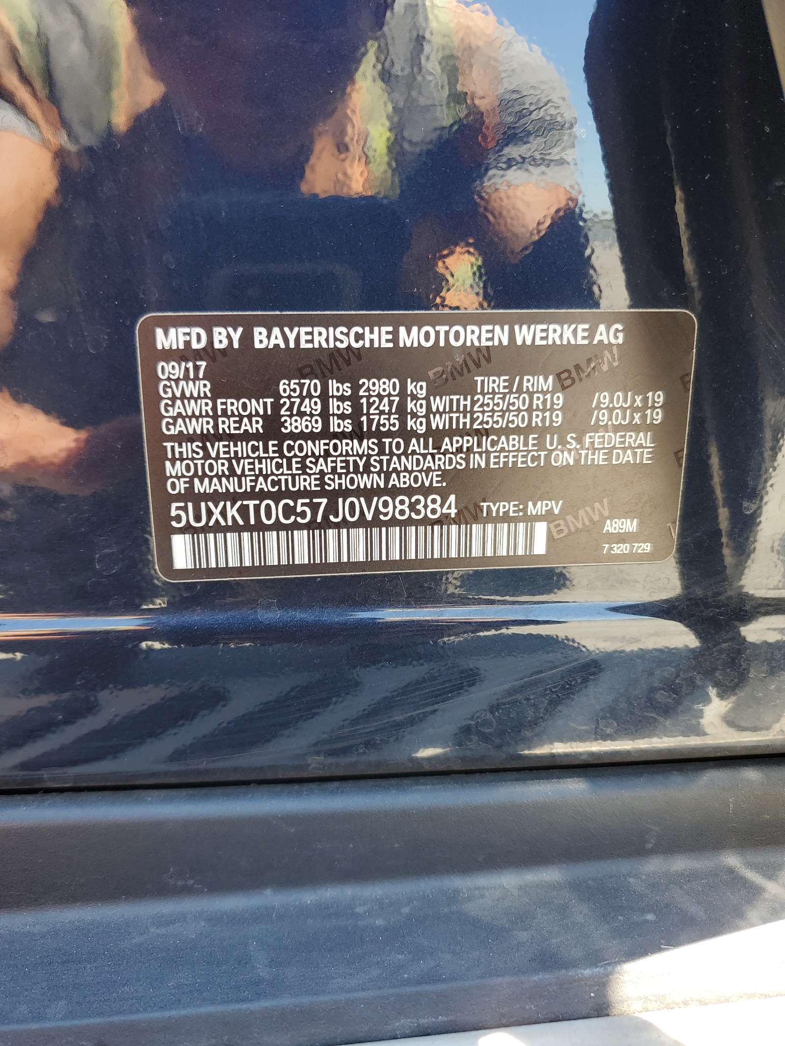 5UXKT0C57J0V98384 2018 BMW X5 Xdr40E