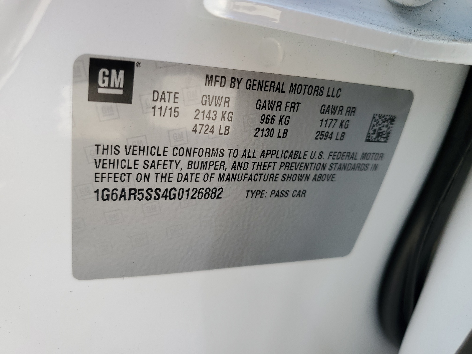 1G6AR5SS4G0126882 2016 Cadillac Cts Luxury Collection