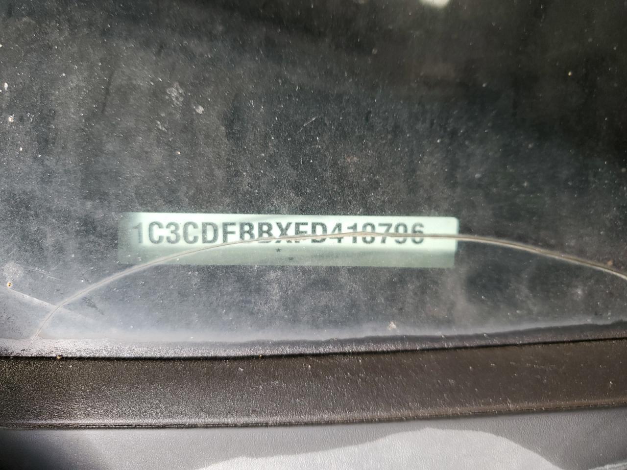 2015 Dodge Dart Sxt VIN: 1C3CDFBBXFD410796 Lot: 65239054