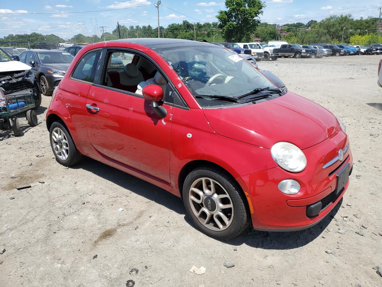 2012 Fiat 500 Pop VIN: 3C3CFFAR5CT141976 Lot: 61017384