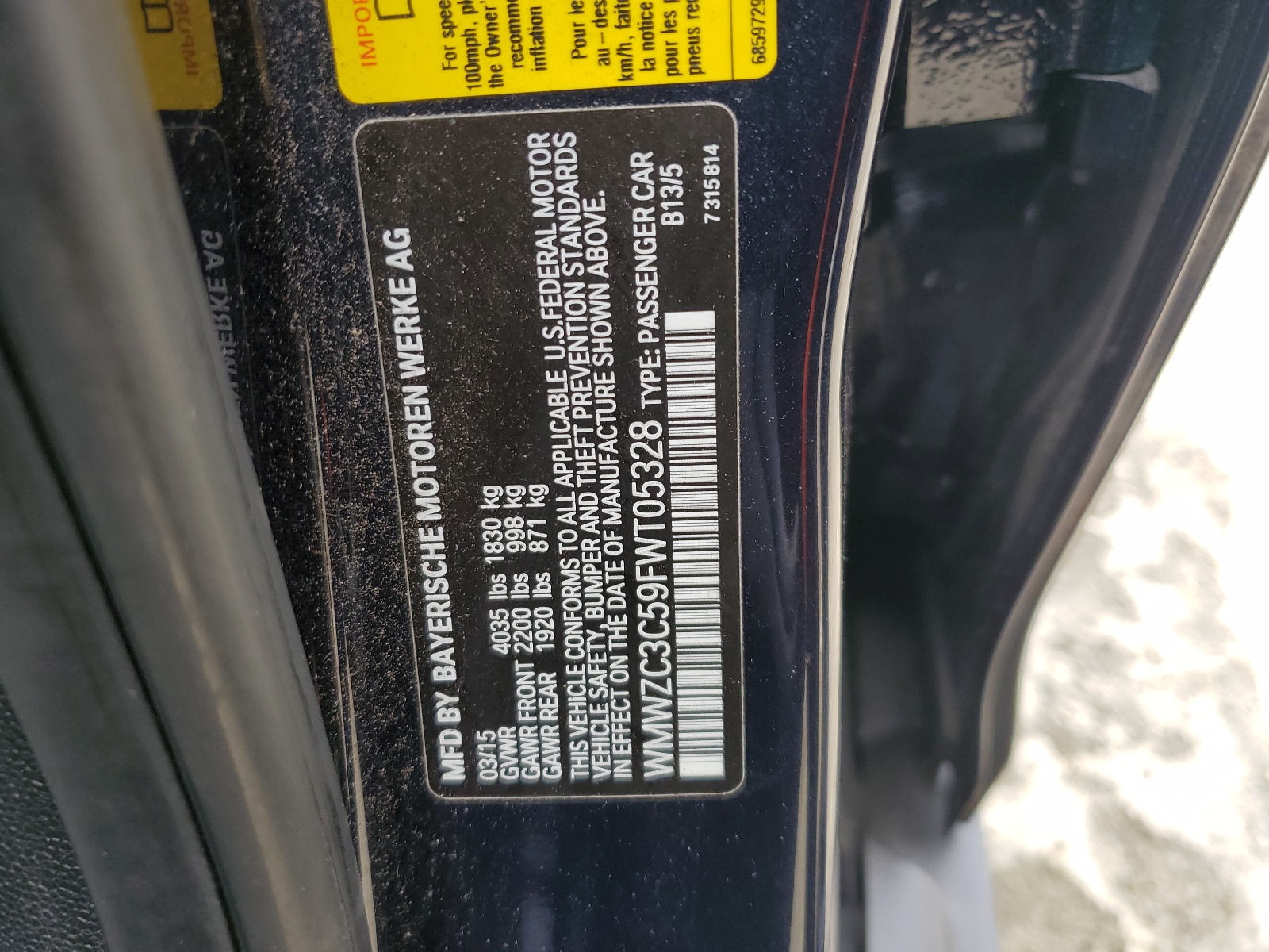 WMWZC3C59FWT05328 2015 Mini Cooper S Countryman