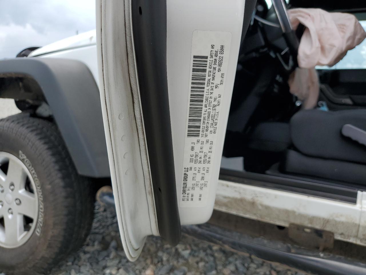 2012 Jeep Wrangler Sport VIN: 1C4AJWAG5CL116782 Lot: 62404244