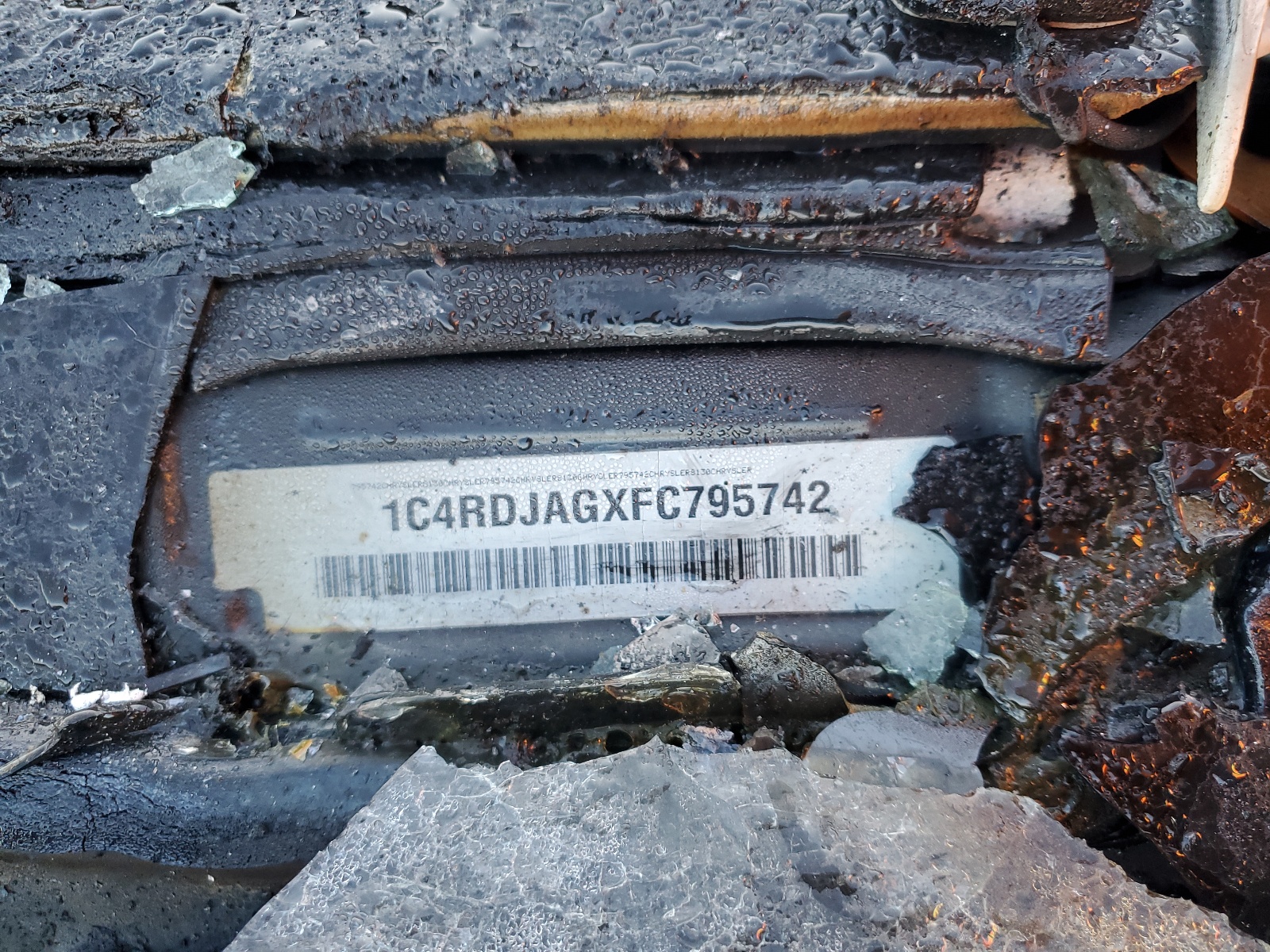 1C4RDJAGXFC795742 2015 Dodge Durango Sxt