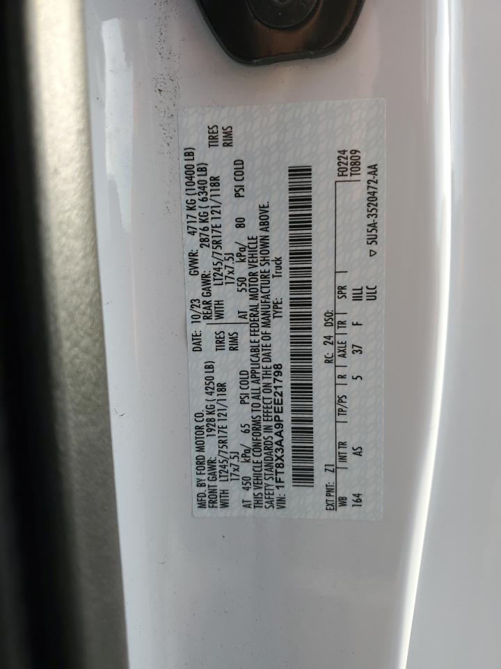 2023 Ford F350 Super Duty VIN: 1FT8X3AA9PEE21798 Lot: 64779234
