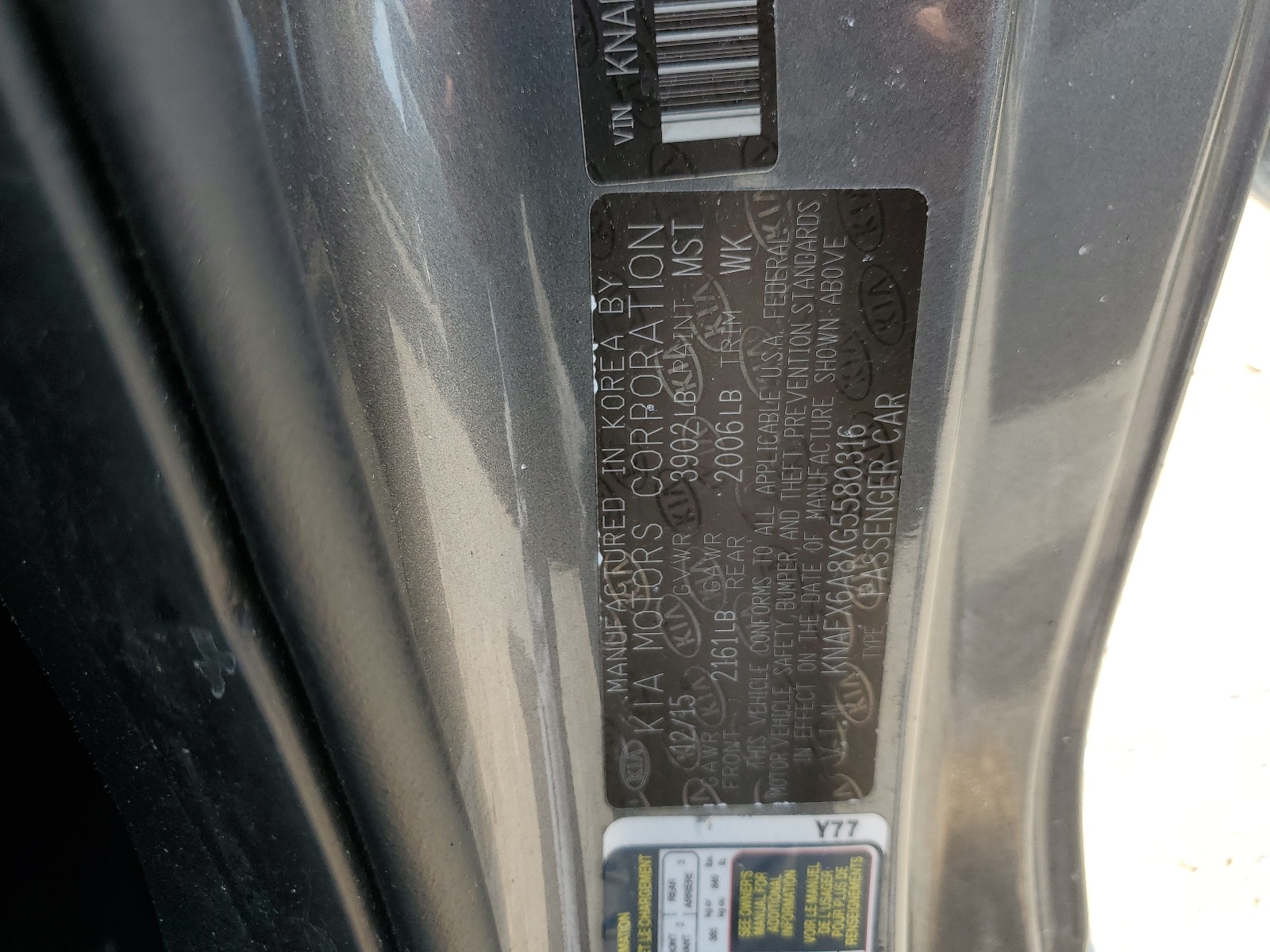 KNAFX6A8XG5580316 2016 Kia Forte Ex