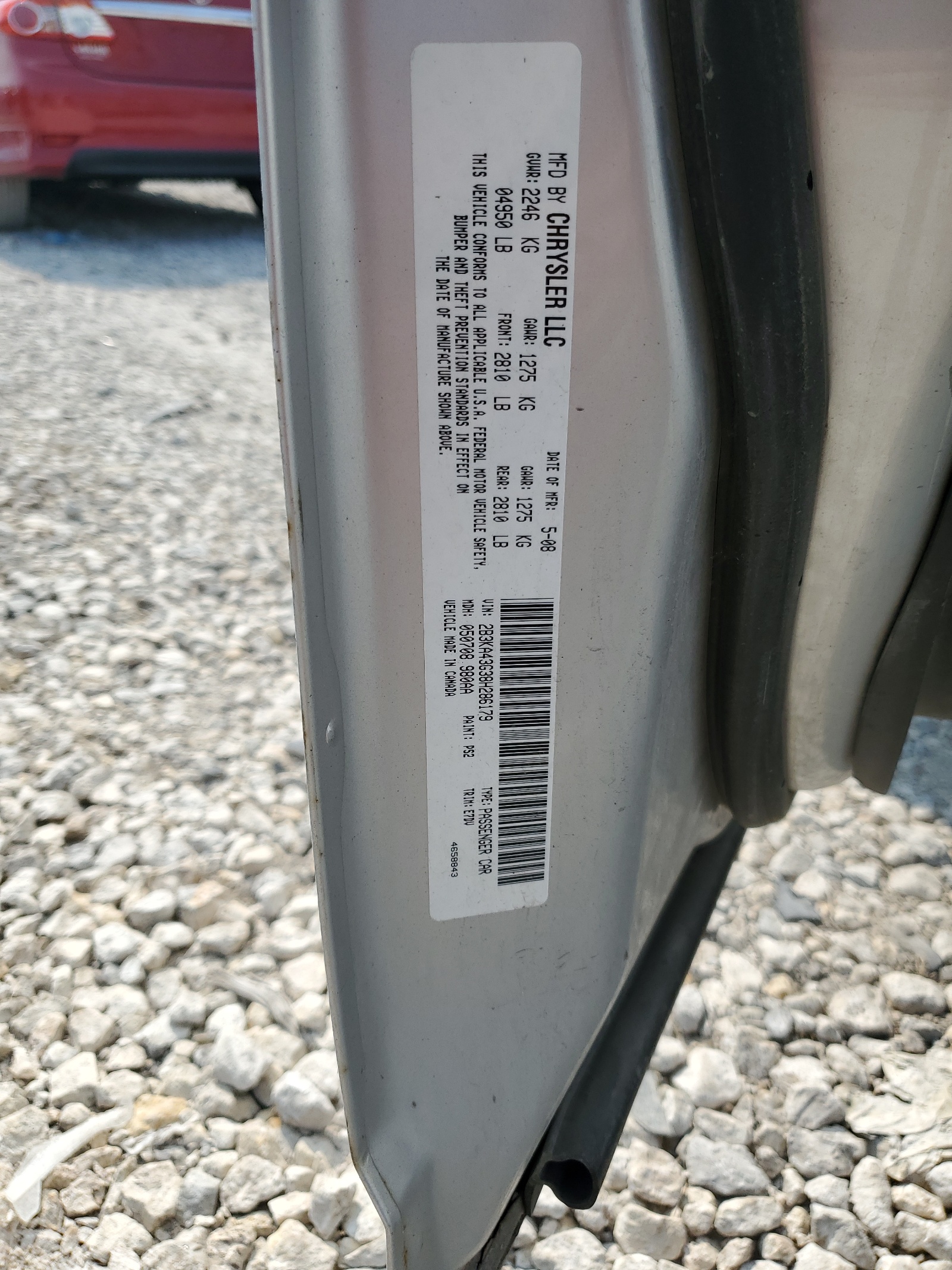 2B3KA43G38H286179 2008 Dodge Charger