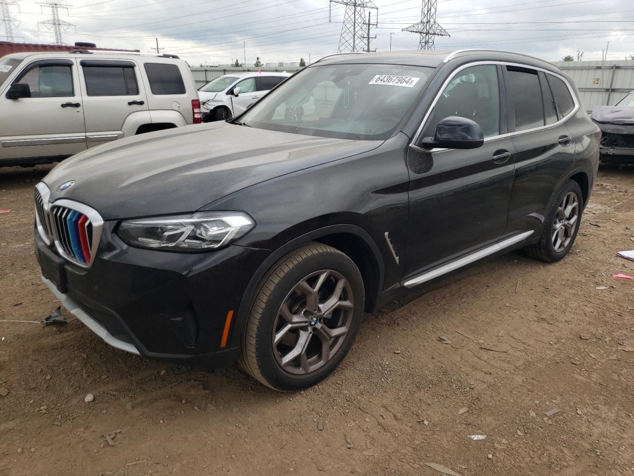 VIN WBX57DP05NN167692 2022 BMW X3 no.1