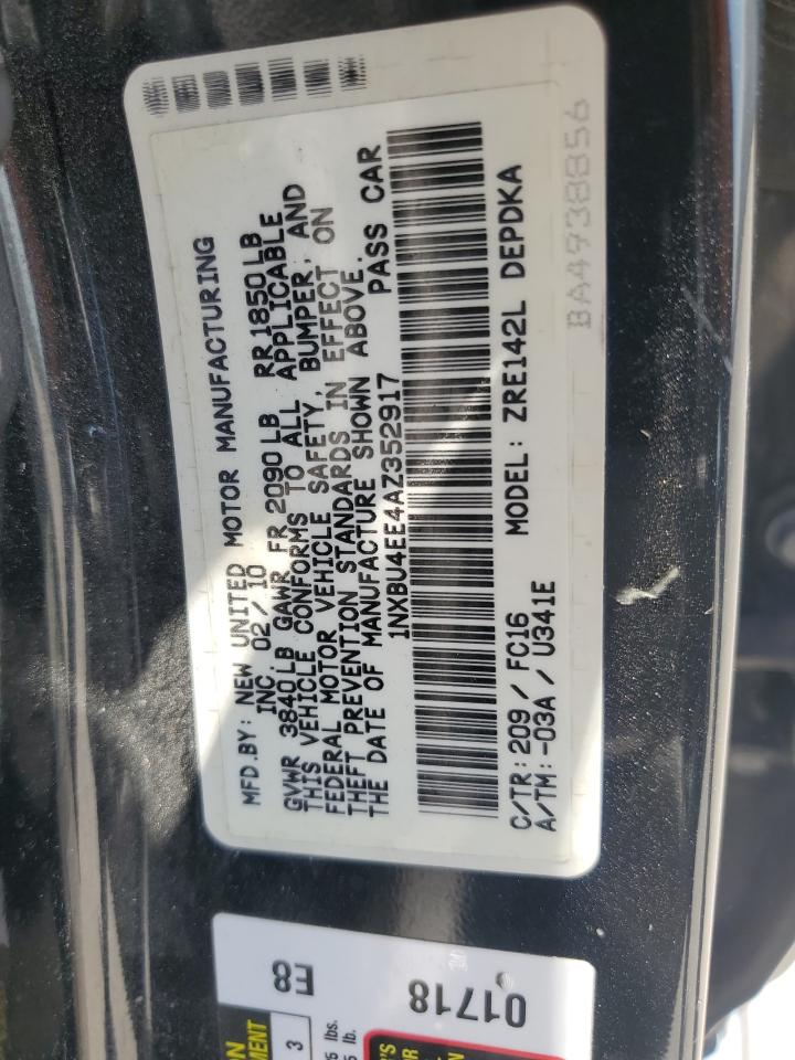 1NXBU4EE4AZ352917 2010 Toyota Corolla Base