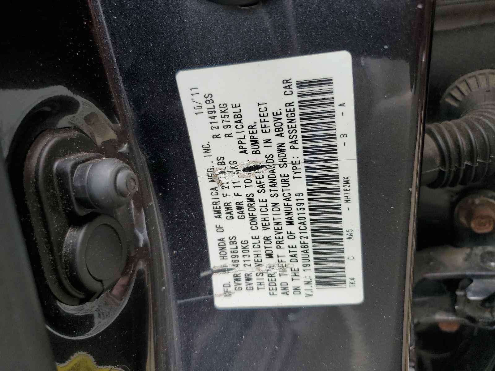 19UUA8F21CA015919 2012 Acura Tl