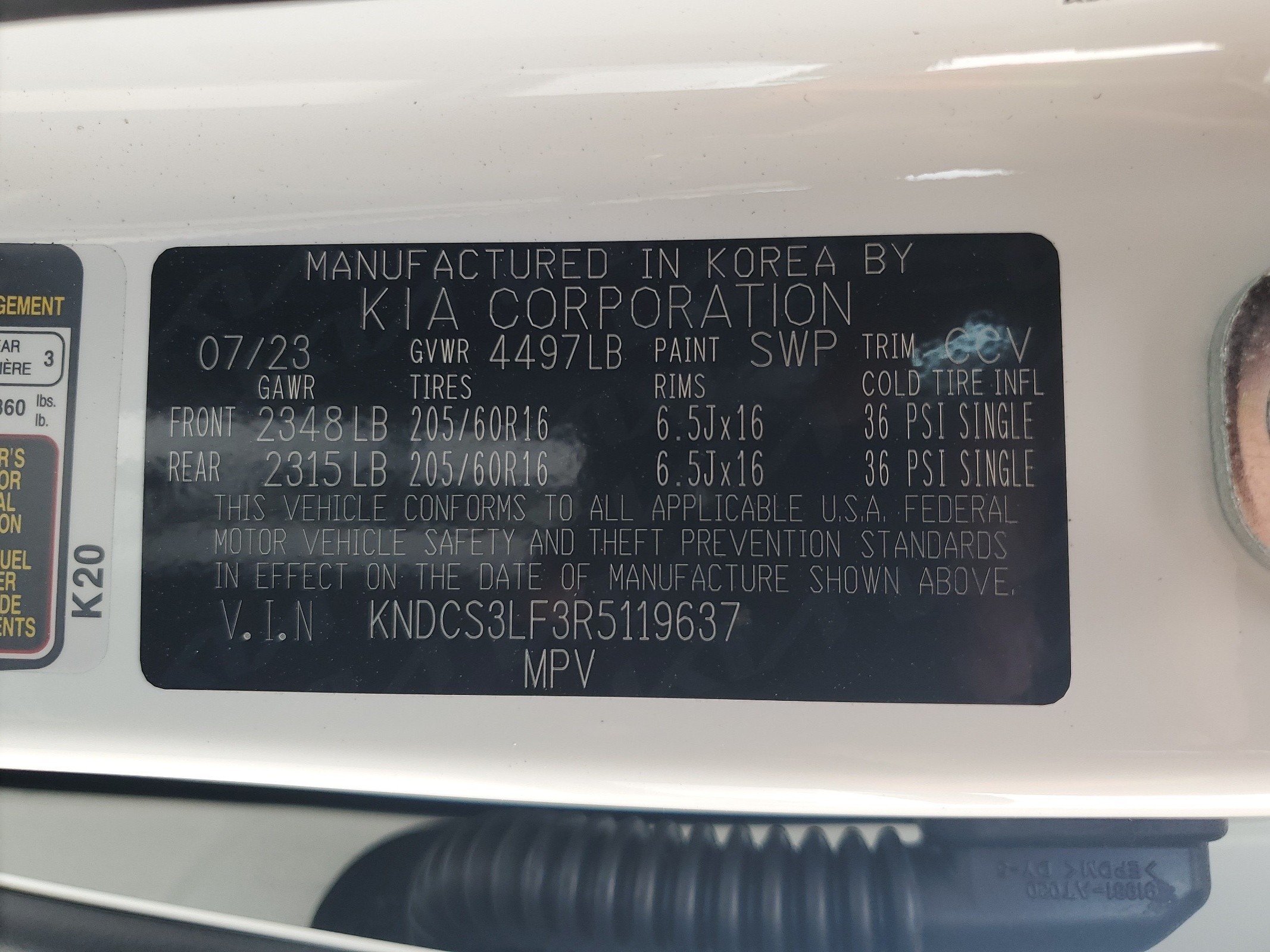 KNDCS3LF3R5119637 2024 Kia Niro Ex