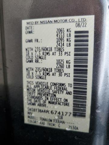 2023 NISSAN ROGUE SV 5N1BT3BA4PC674177  64770544