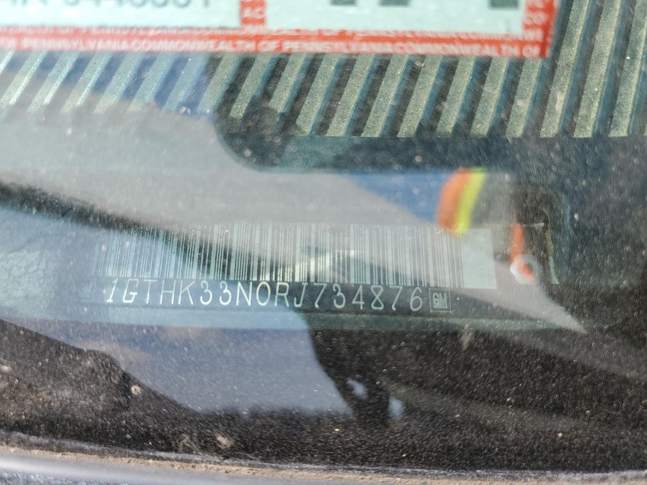 1994 GMC Sierra K3500 VIN: 1GTHK33N0RJ734876 Lot: 61840914