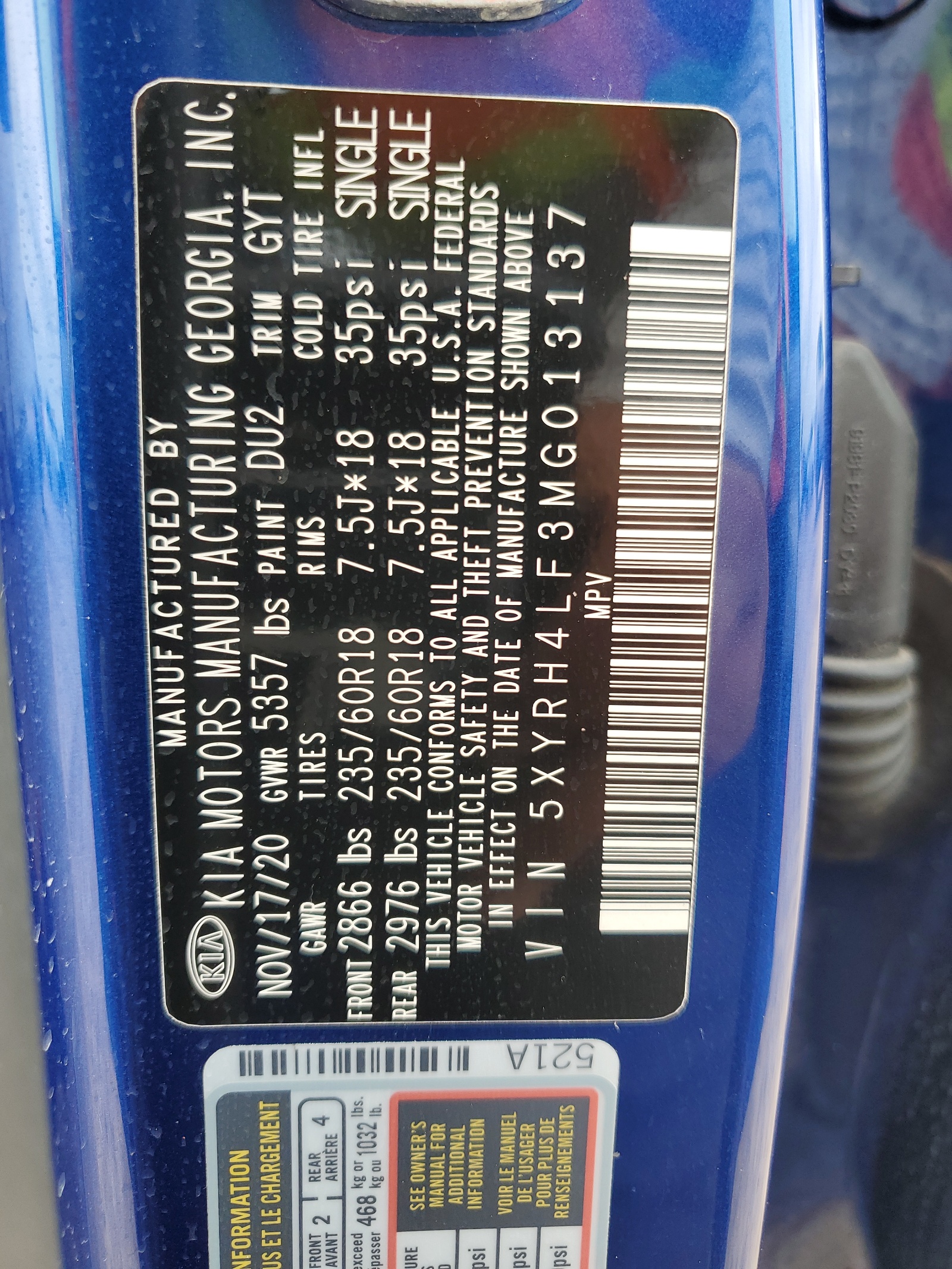 2021 Kia Sorento Ex vin: 5XYRH4LF3MG013137