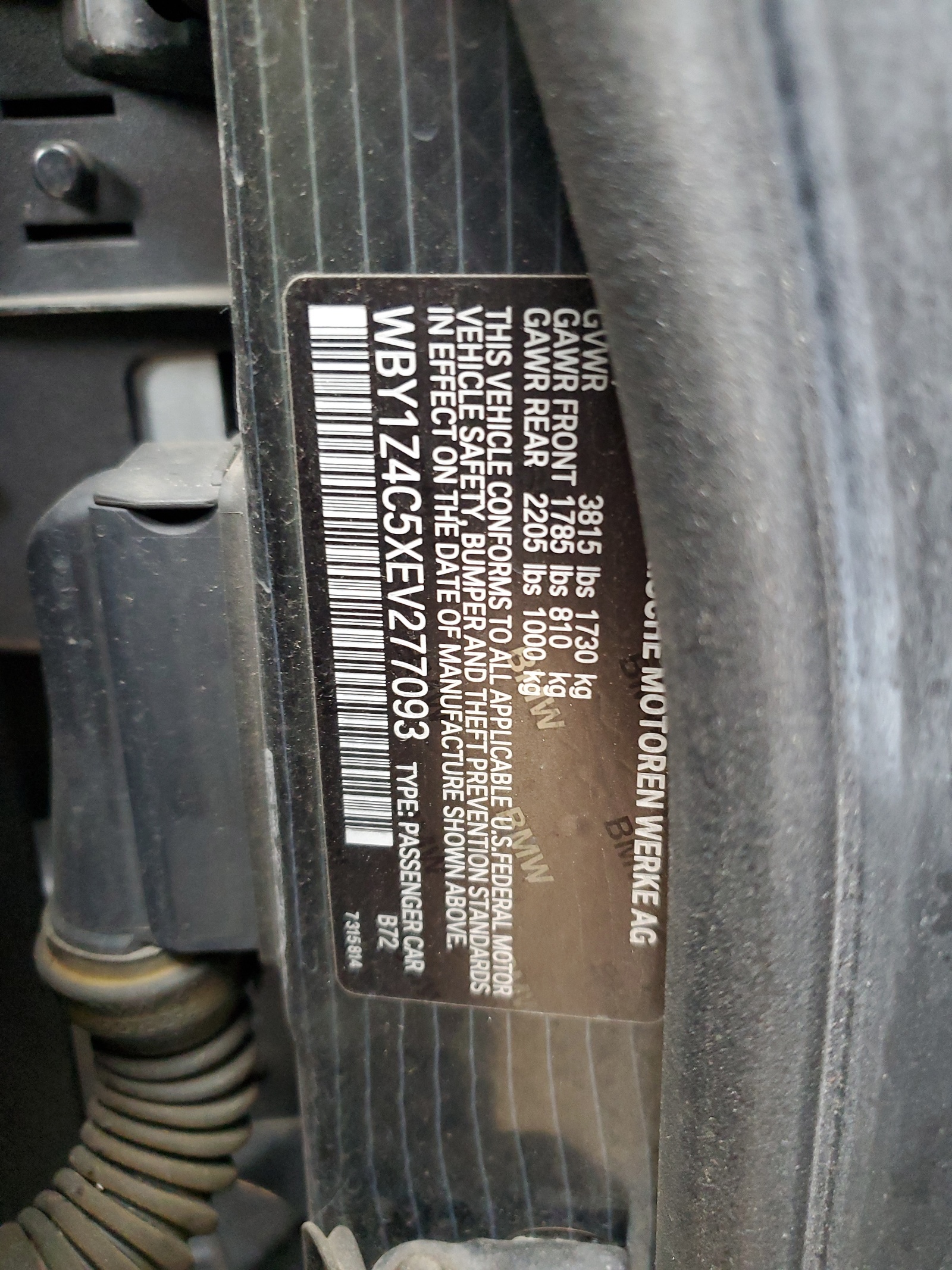 WBY1Z4C5XEV277093 2014 BMW I3 Rex