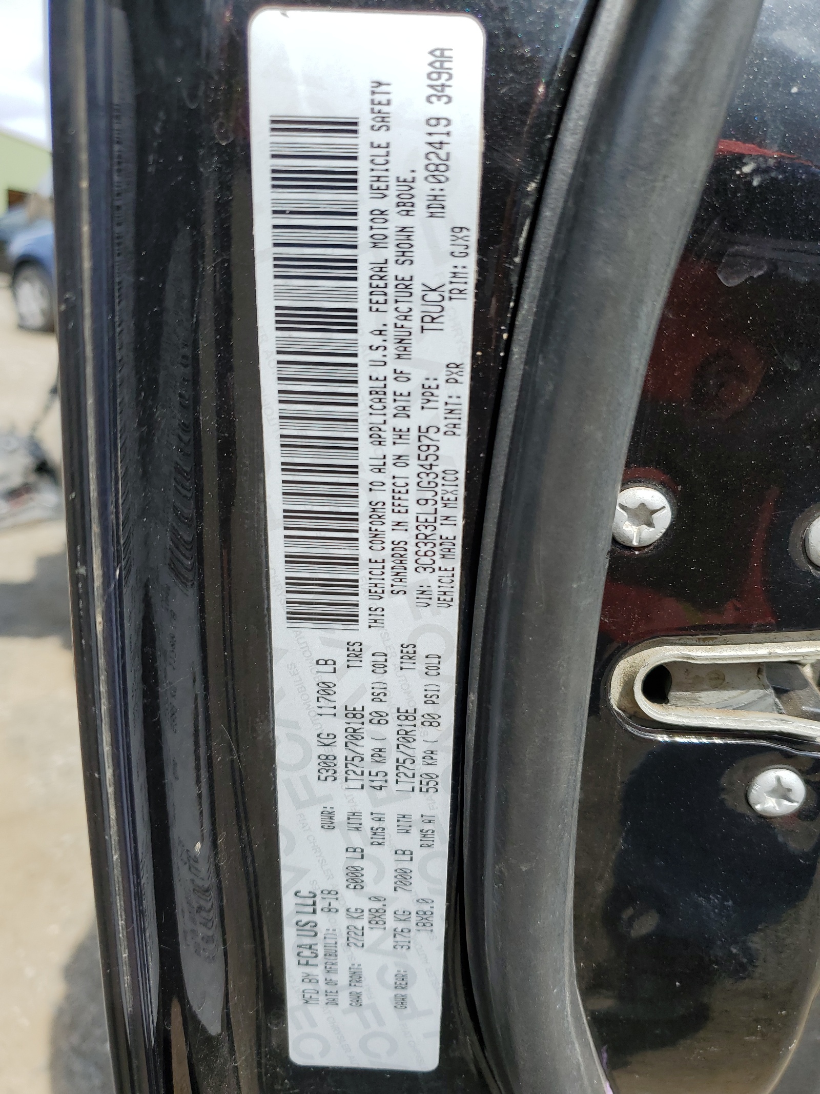 3C63R3EL9JG345975 2018 Ram 3500 Laramie