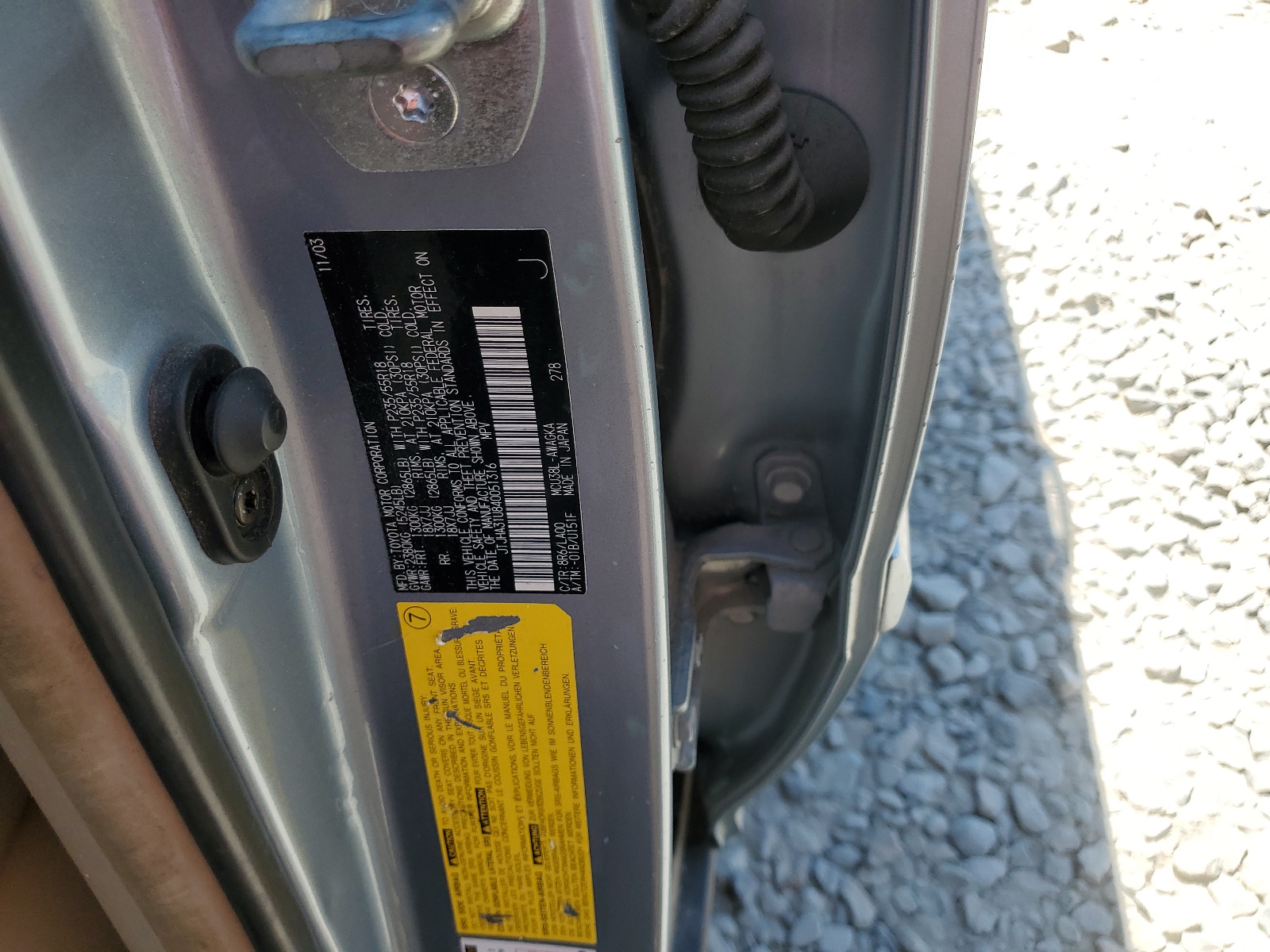 JTJHA31U840051316 2004 Lexus Rx 330