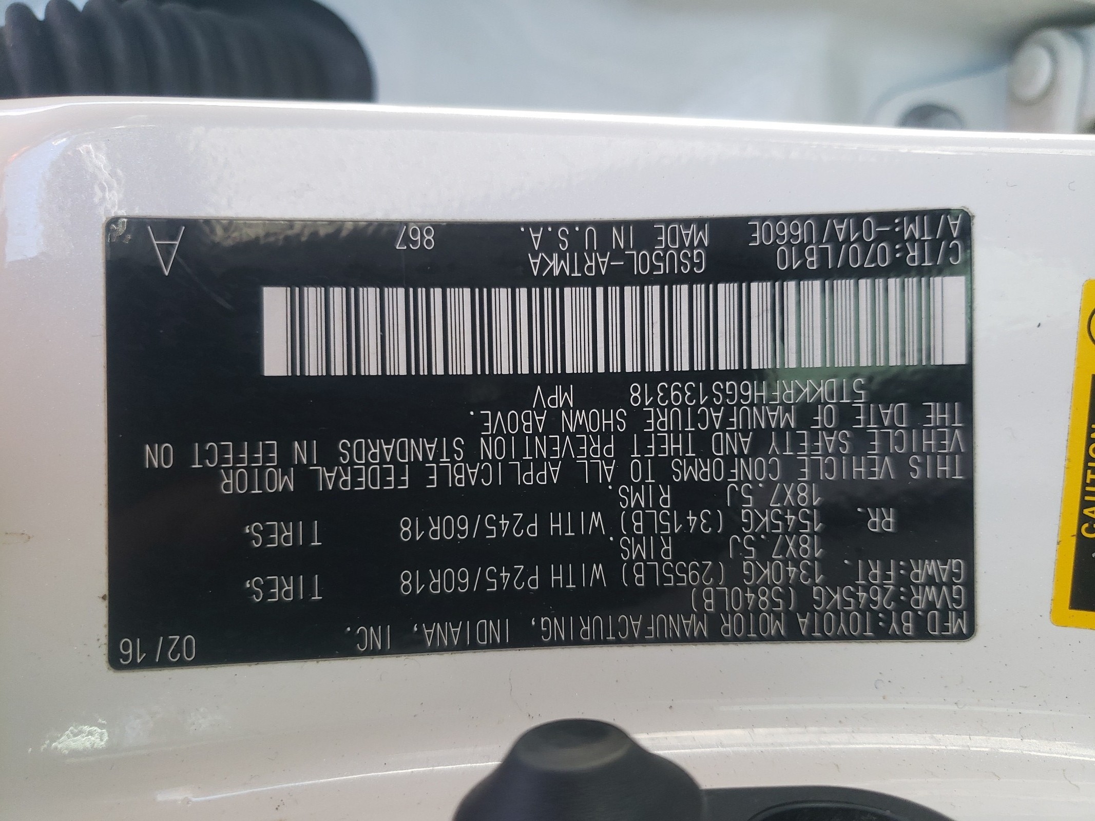 5TDKKRFH6GS139318 2016 Toyota Highlander Xle