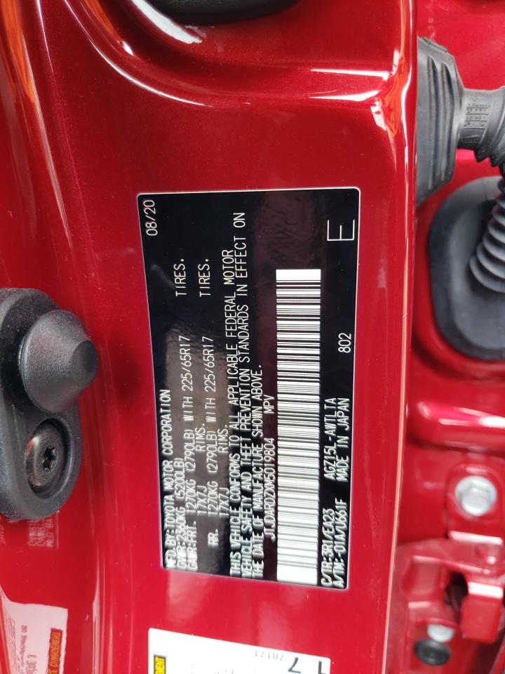 2021 Lexus Nx 300 Base VIN: JTJDARDZXM5019804 Lot: 62607554