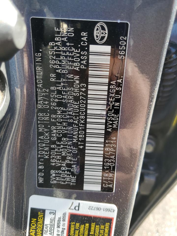 2012 Toyota Camry - Image 12