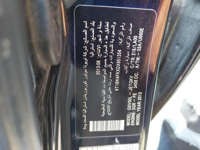 6T1BK4FKXDX951354 - 2013 TOYOTA AURION - #61775774