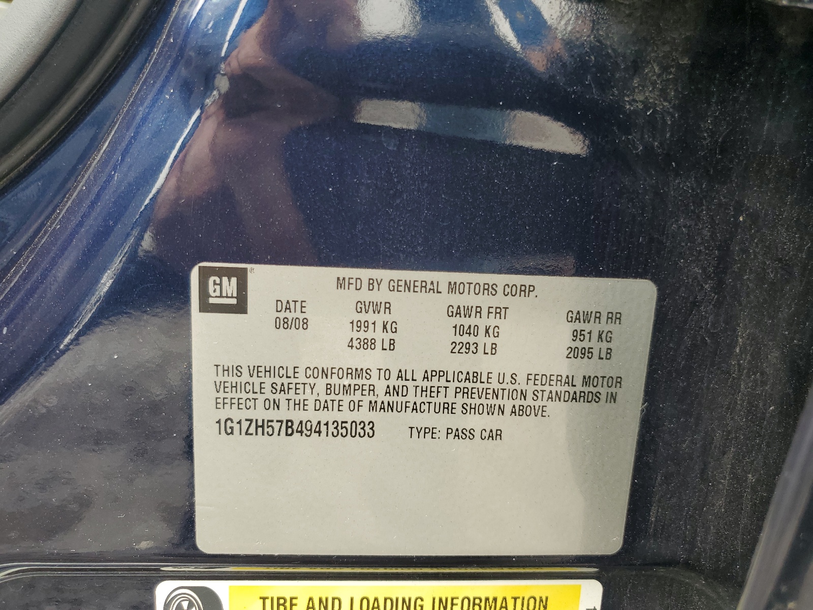 1G1ZH57B494135033 2009 Chevrolet Malibu 1Lt