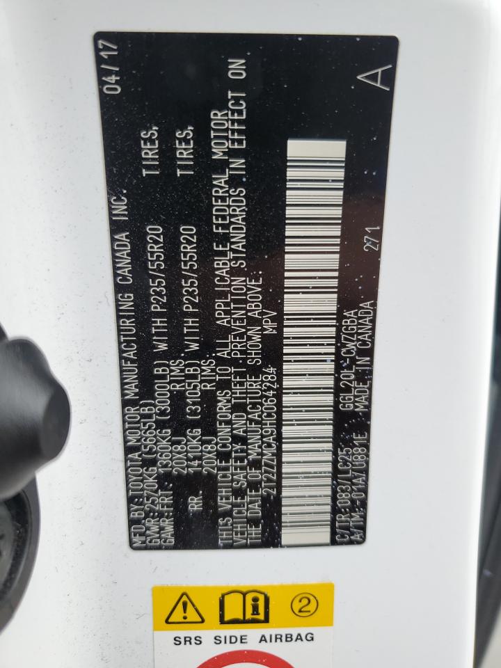 2017 Lexus Rx 350 Base VIN: 2T2ZZMCA9HC064284 Lot: 63928214