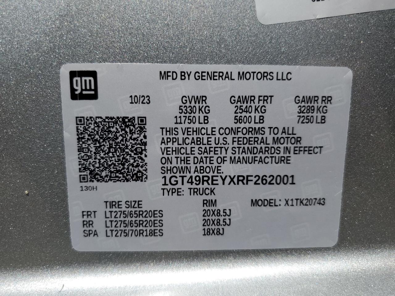 1GT49REYXRF262001 2024 GMC Sierra K2500 Denali