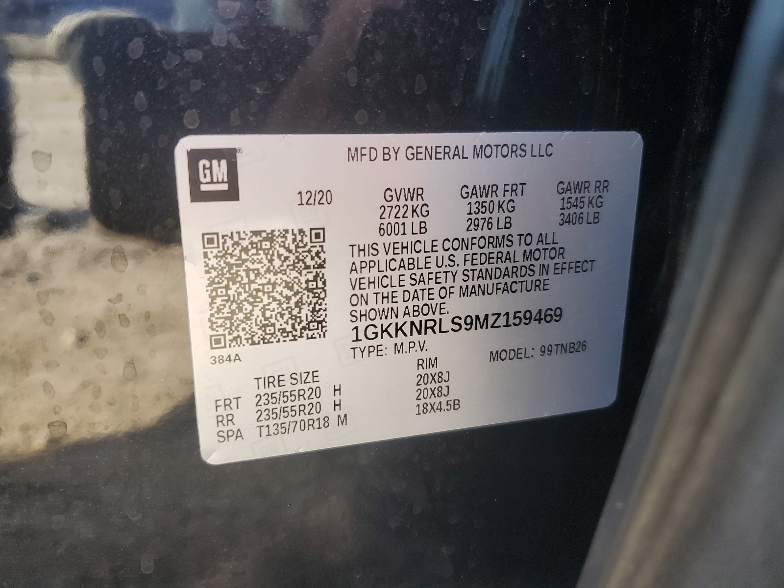 2021 GMC Acadia Sle vin: 1GKKNRLS9MZ159469