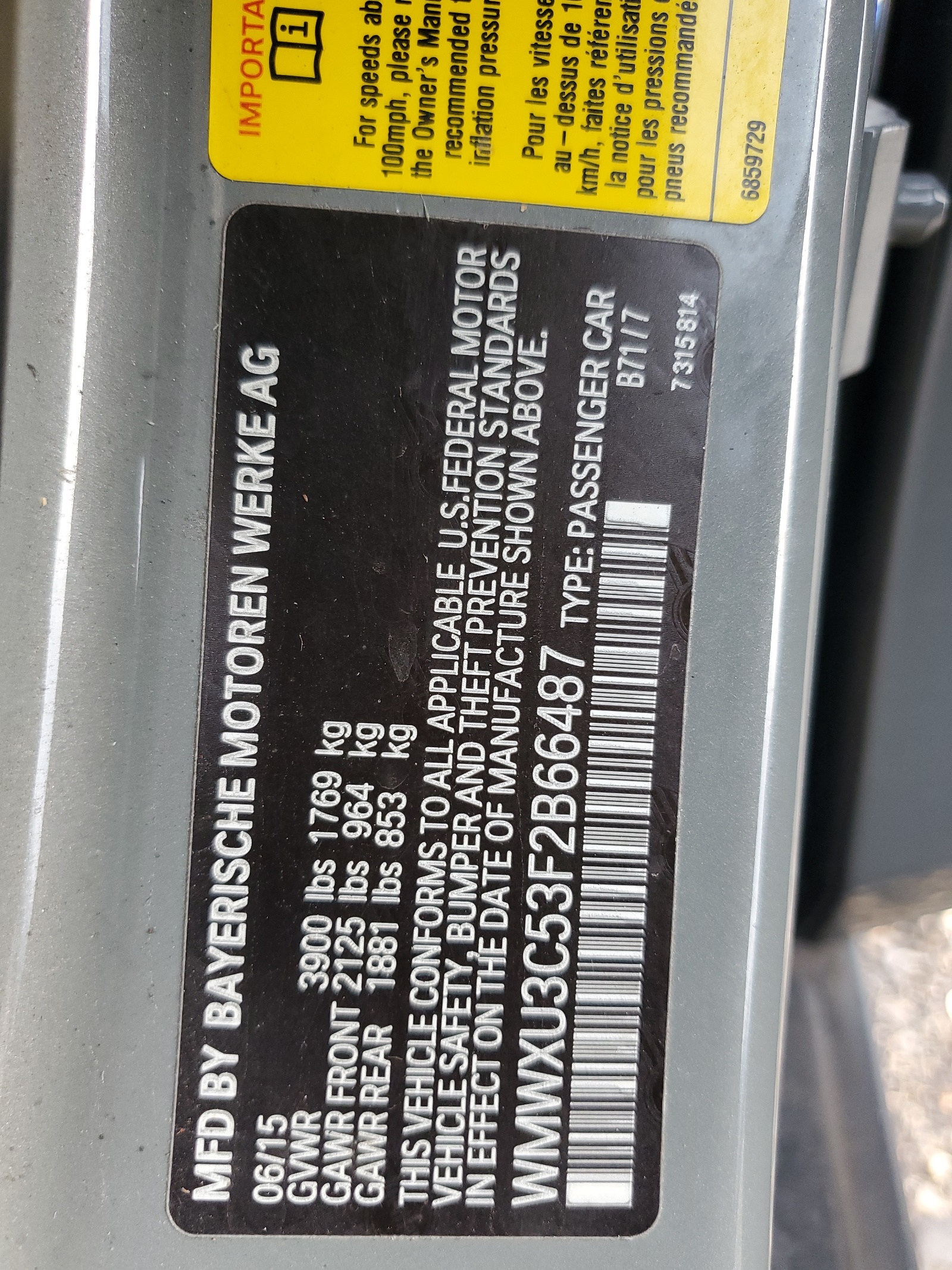 WMWXU3C53F2B66487 2015 Mini Cooper S