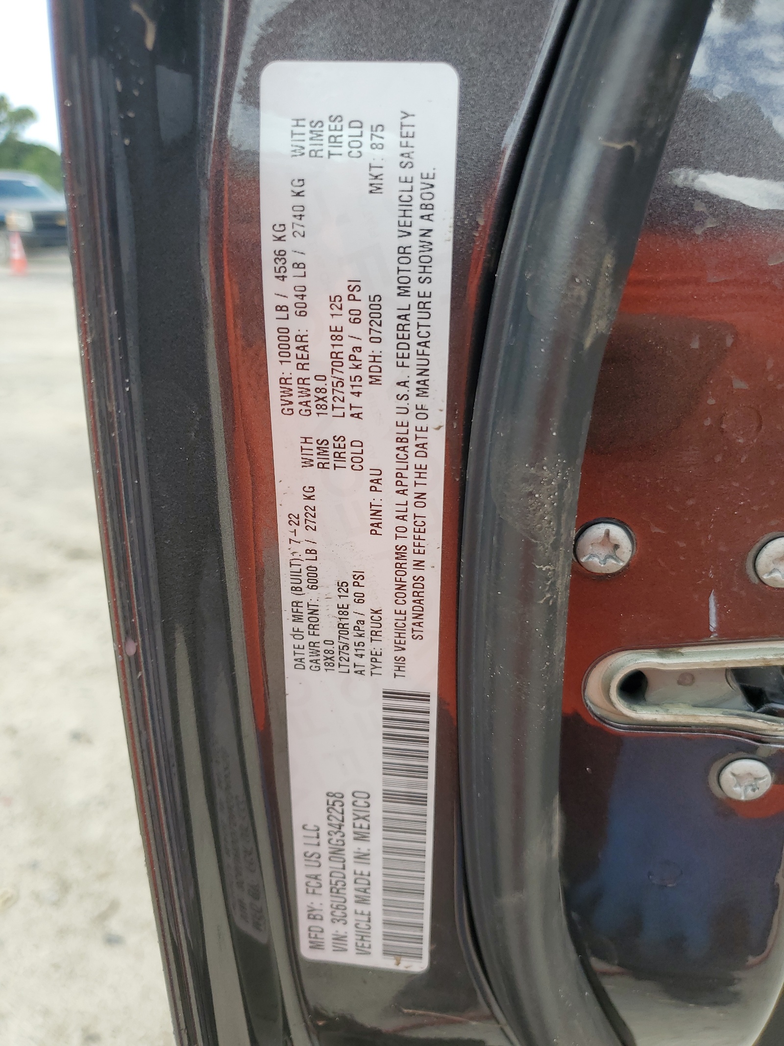 3C6UR5DL0NG342258 2022 Ram 2500 Big Horn/Lone Star