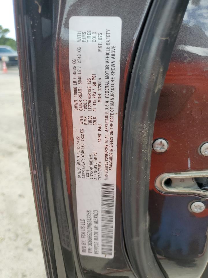 2022 Ram 2500 Big Horn/Lone Star VIN: 3C6UR5DL0NG342258 Lot: 63806224