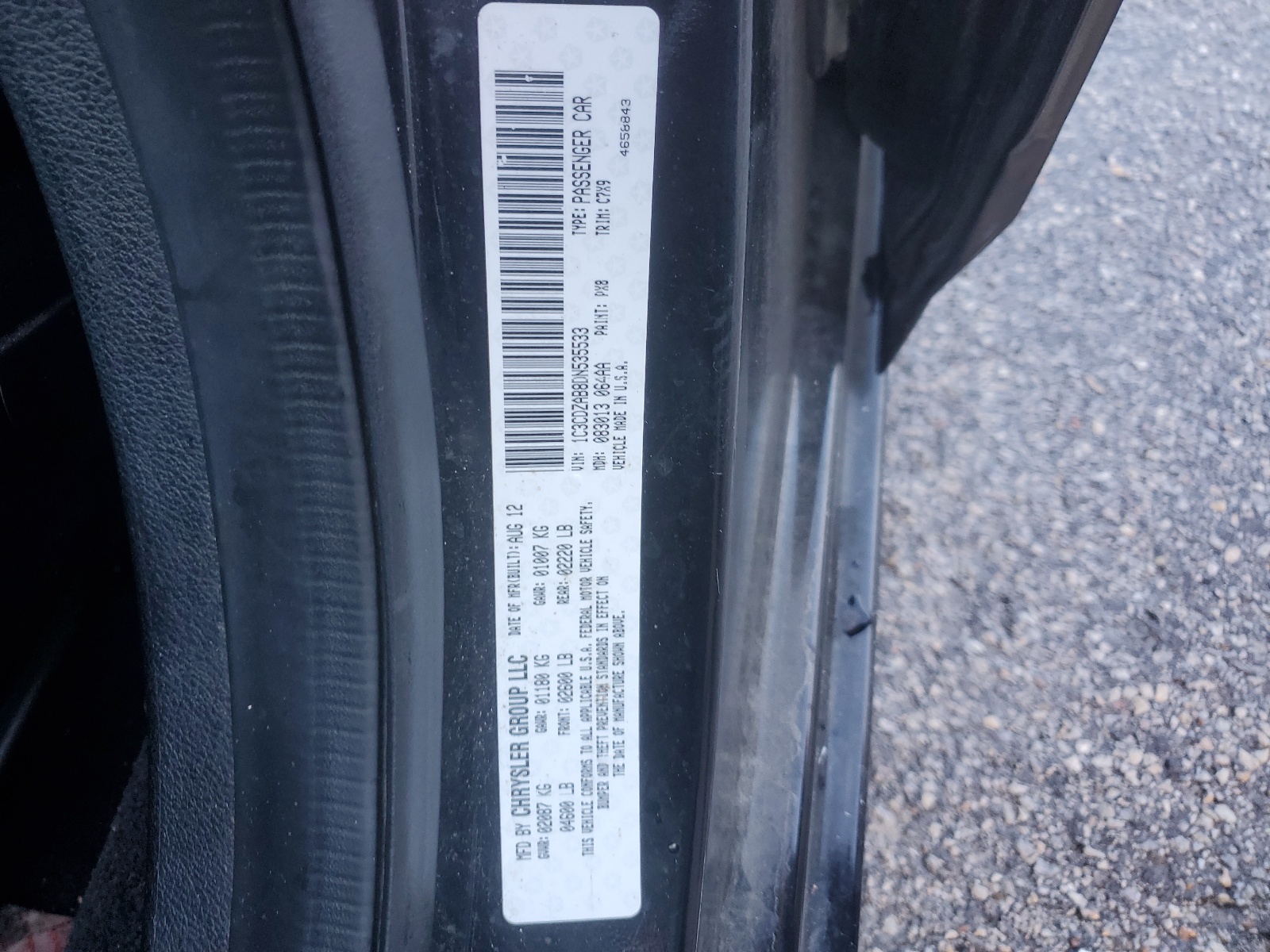 1C3CDZAB8DN535533 2013 Dodge Avenger Se