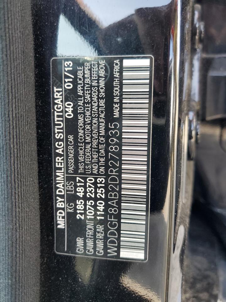 2013 Mercedes-Benz C 300 4Matic VIN: WDDGF8AB2DR278935 Lot: 63072484