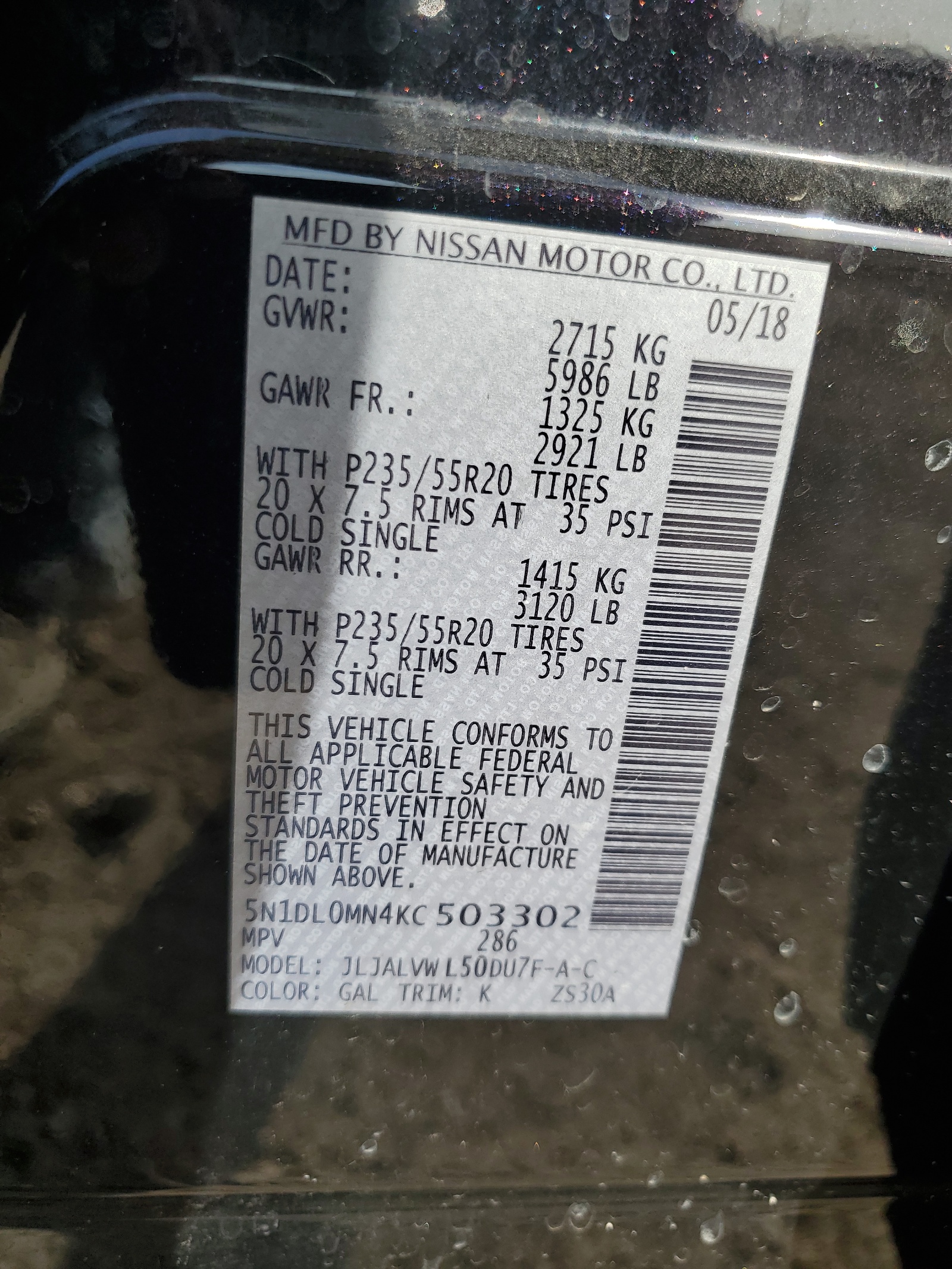 5N1DL0MN4KC503302 2019 Infiniti Qx60 Luxe