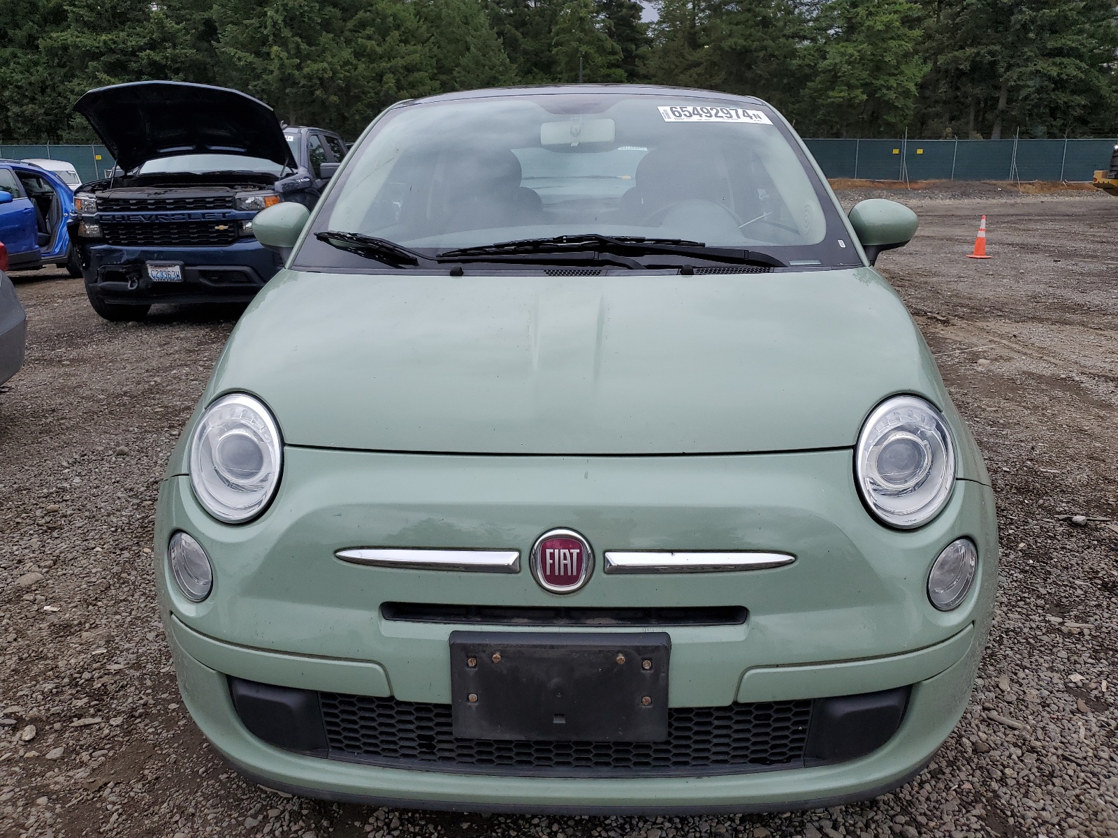 2012 Fiat 500 Pop vin: 3C3CFFAR0CT330485