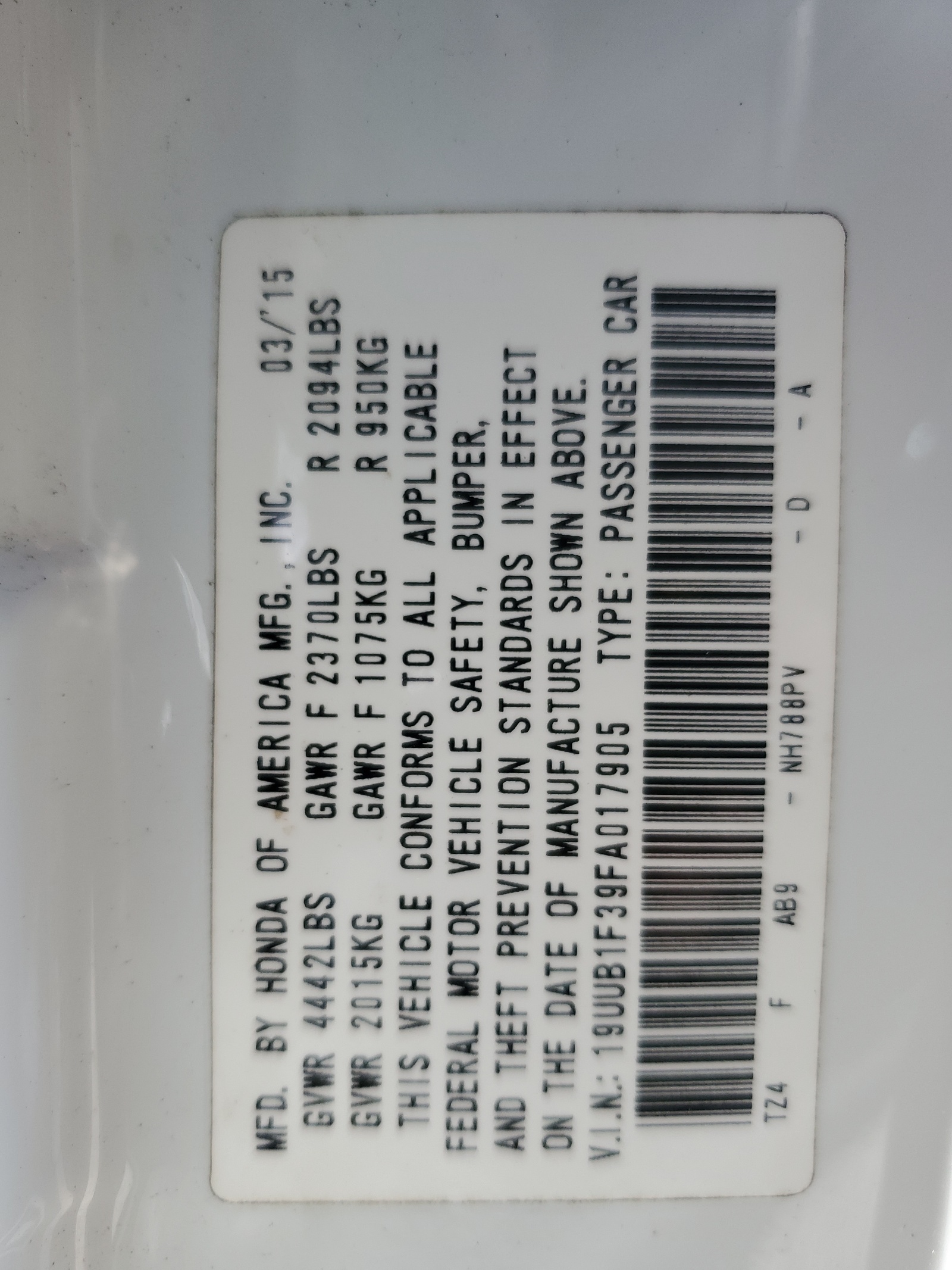 19UUB1F39FA017905 2015 Acura Tlx
