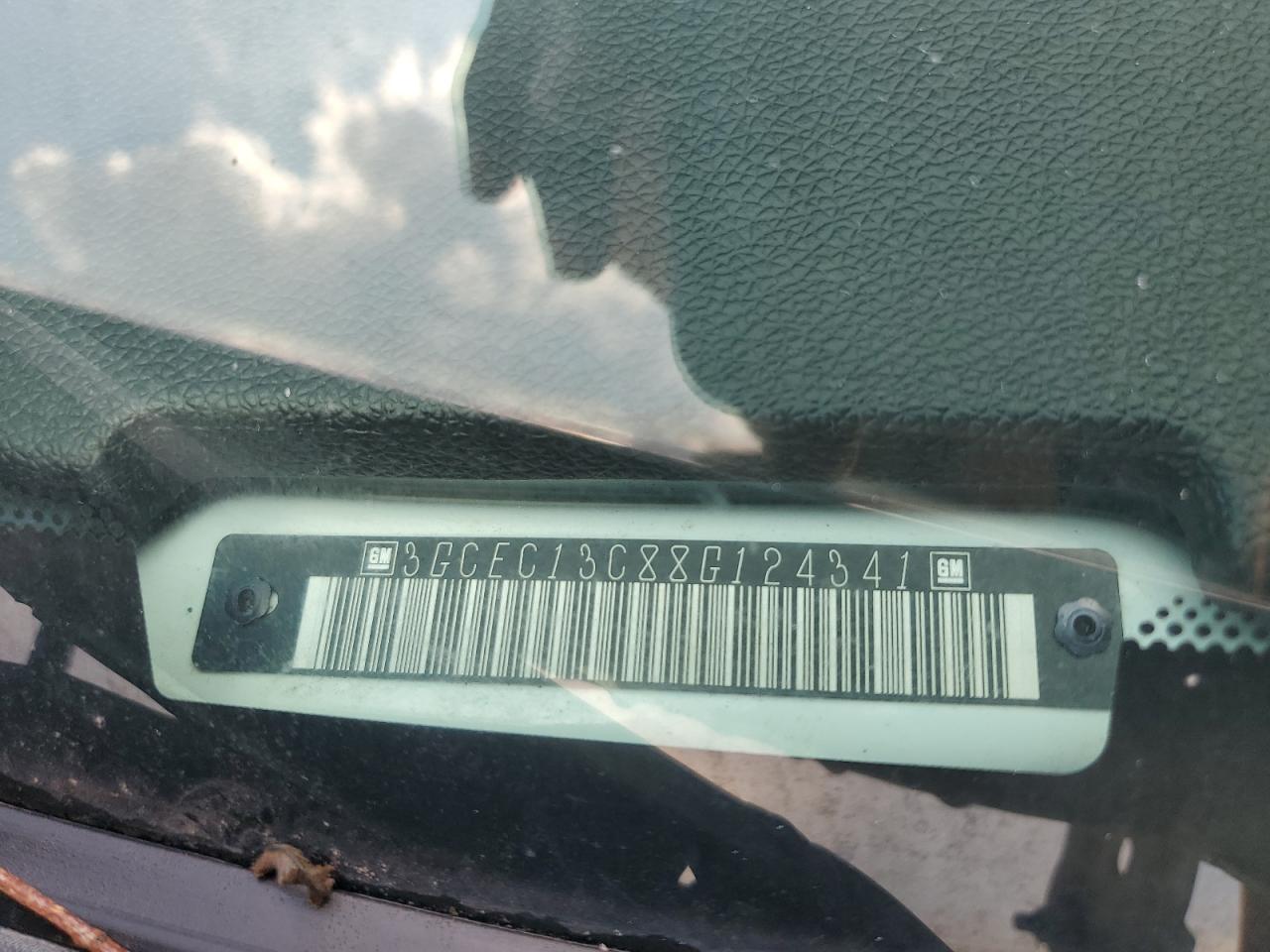 2008 Chevrolet Silverado C1500 VIN: 3GCEC13C88G124341 Lot: 64350724