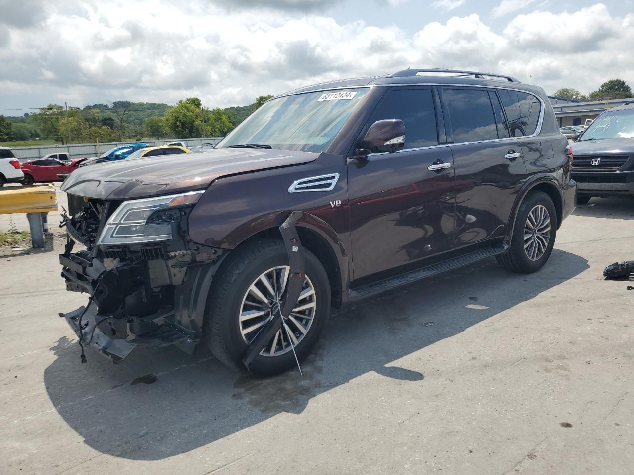 2022 Nissan Armada Sl VIN: JN8AY2BC6N9162433 Lot: 65112434