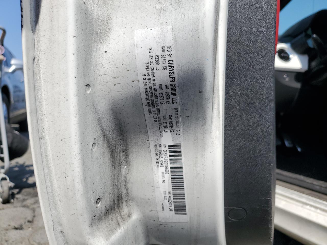 2013 Fiat 500 Abarth VIN: 3C3CFFJH2DT686266 Lot: 62562284